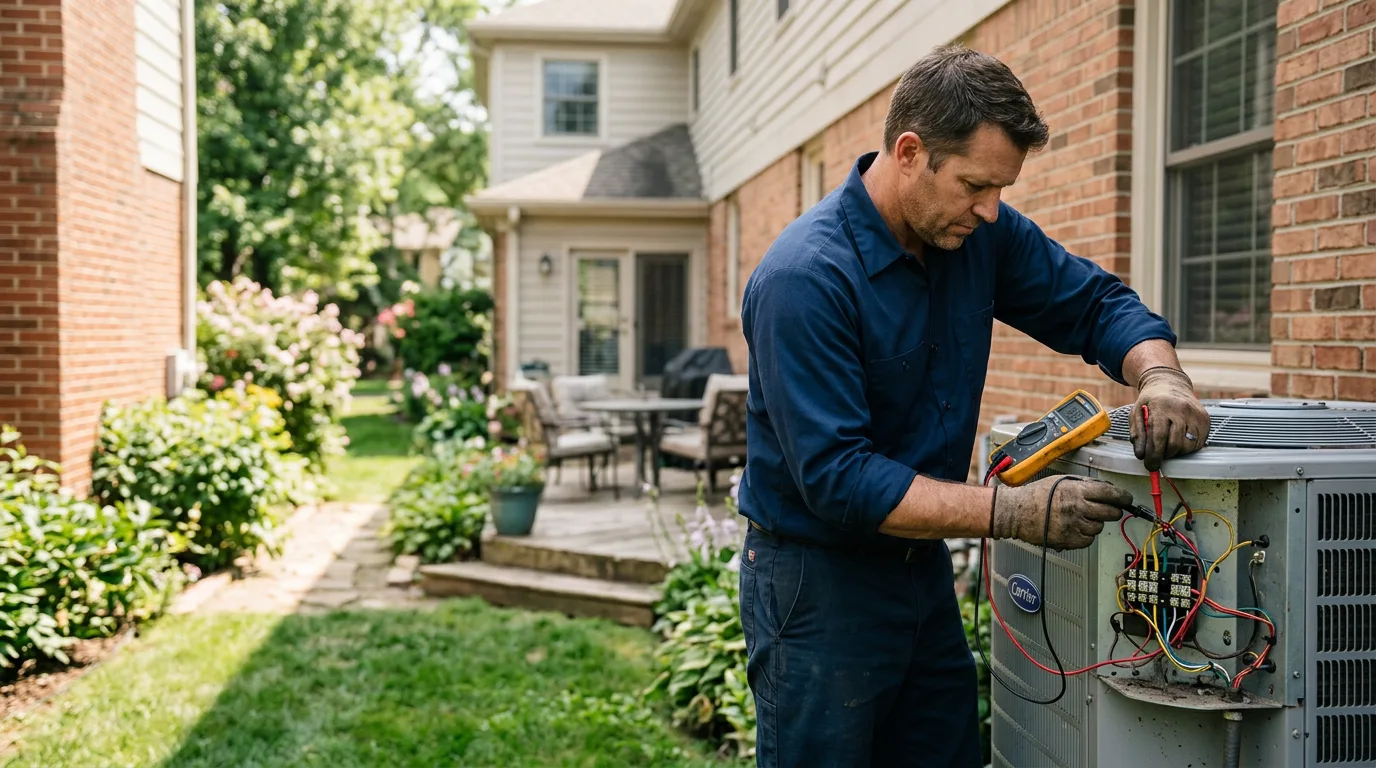 HVAC technician working near Floyds Knobs, IN